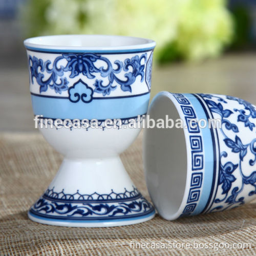 Elegant Fine New Bone China Egg Holder set of Blue in China